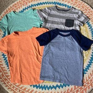 Cat & Jack Kids Short Sleeve Tees - Green, Gray, Orange, Blue